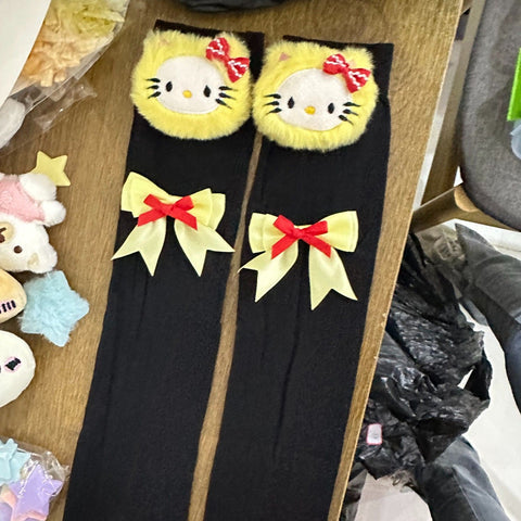 Socks knitted ins cartoon Korean style trendy socks