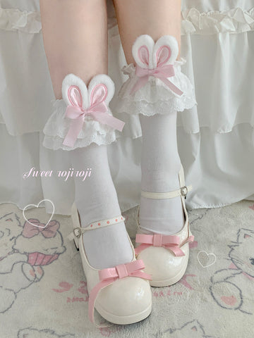 Original Lolita bunny ear socks for women in summer