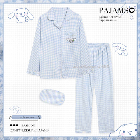 Cinnamon dog pajamas women's spring pure cotton long sleeve suit