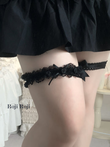 roji handmade Japanese style sweet elastic leg ring garters