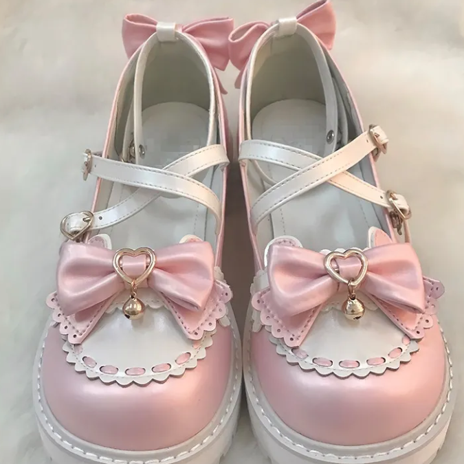 Lolita Small Leather Shoes Student Korean Version All-Match Jk Japanese Cute Big-Toed Shoes College Style - Jam Garden