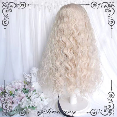 Fluffy Creamy White Lolita Curly Hair Wig