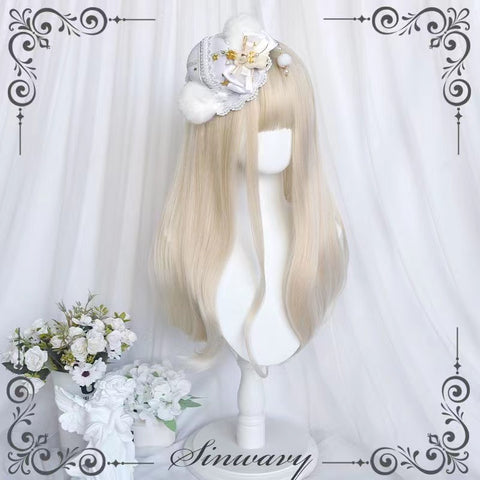 Cream Off-white Lolita Wig For Women