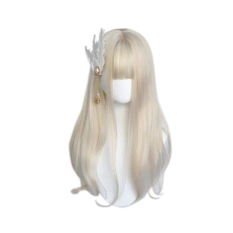 Cream Off-white Lolita Wig For Women