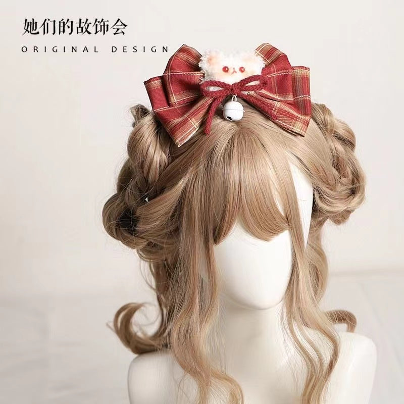 Christmas and New Year Original Bow Hairpin