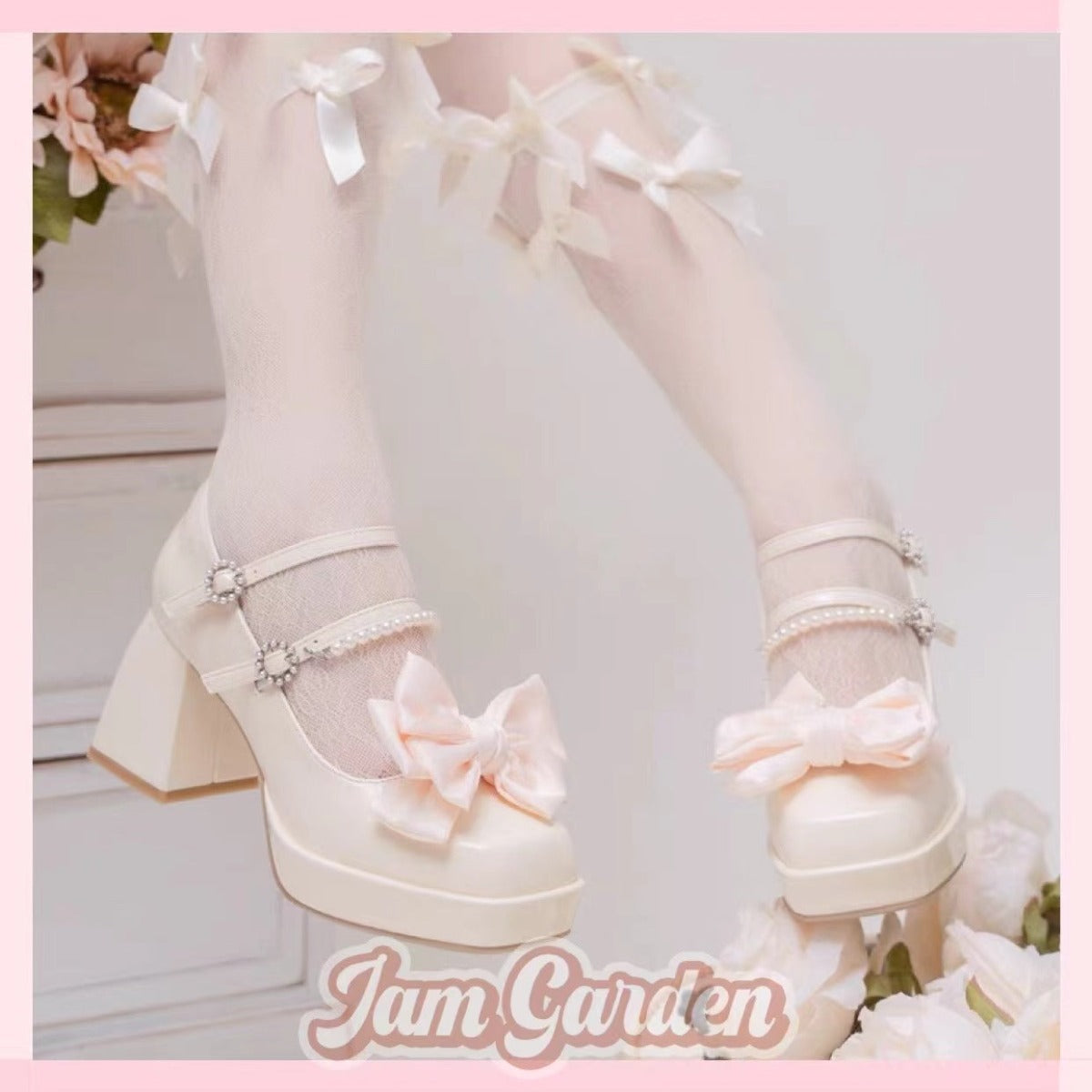 Lolita Low French Mary Jane Elegant Shoes Fairy High Heels