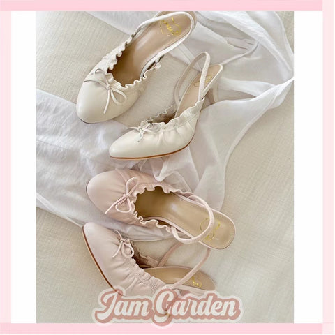 Lace Ballerina Tender Bow Mary Jane Shoes