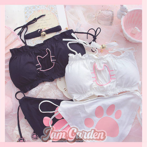 Japanese sexy cat underwear anime girl underwear