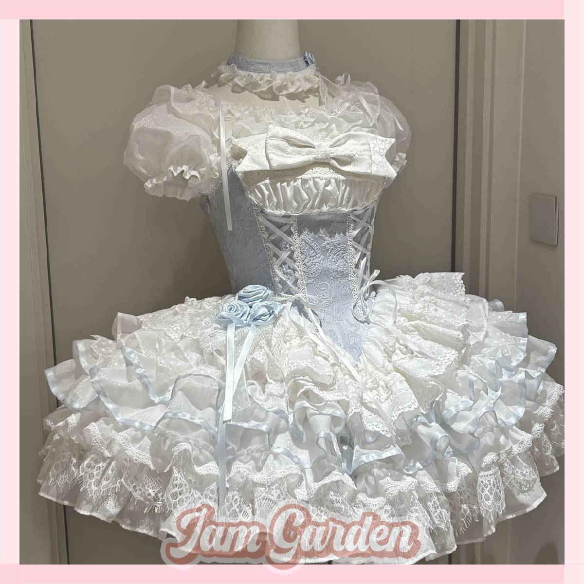 Original ballet style multi-layer cake bow dress lolita(Pictures to be updated)
