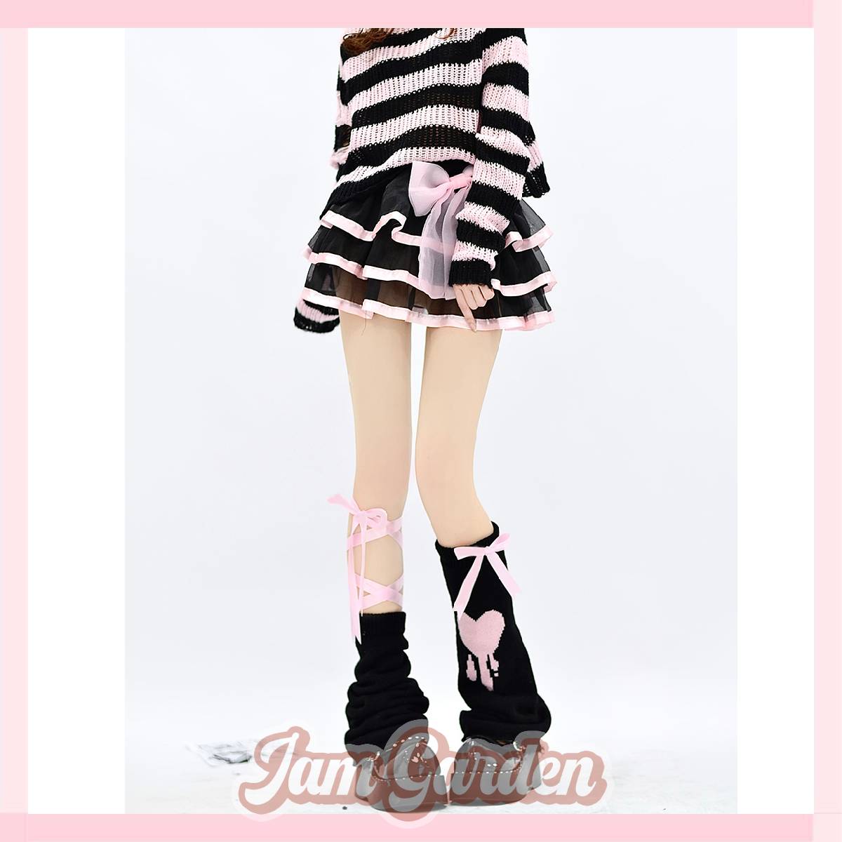 Original jk hot girl strapped calf leg warmers