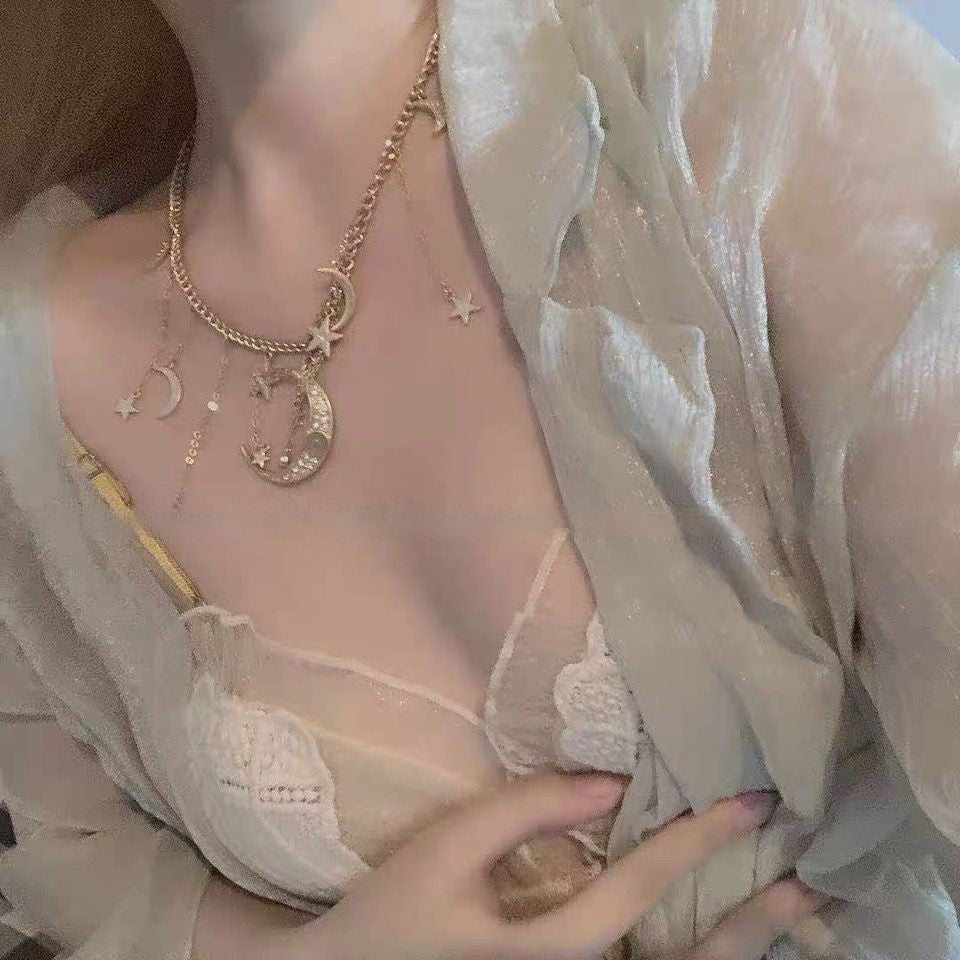 Tassel Fantasy Goddess Moon Necklace