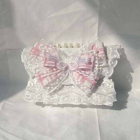 Lolita lace bow handbag