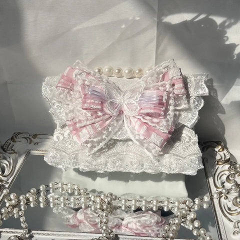 Lolita lace bow handbag