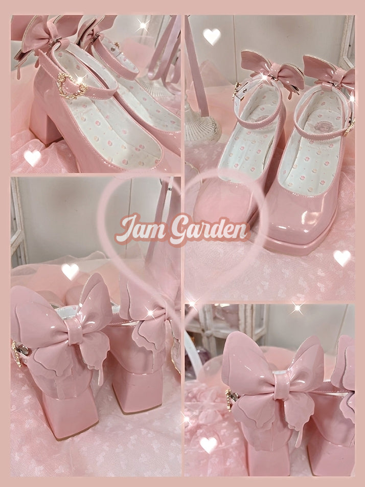 [Butterfly] - Bow High Heels - Jam Garden