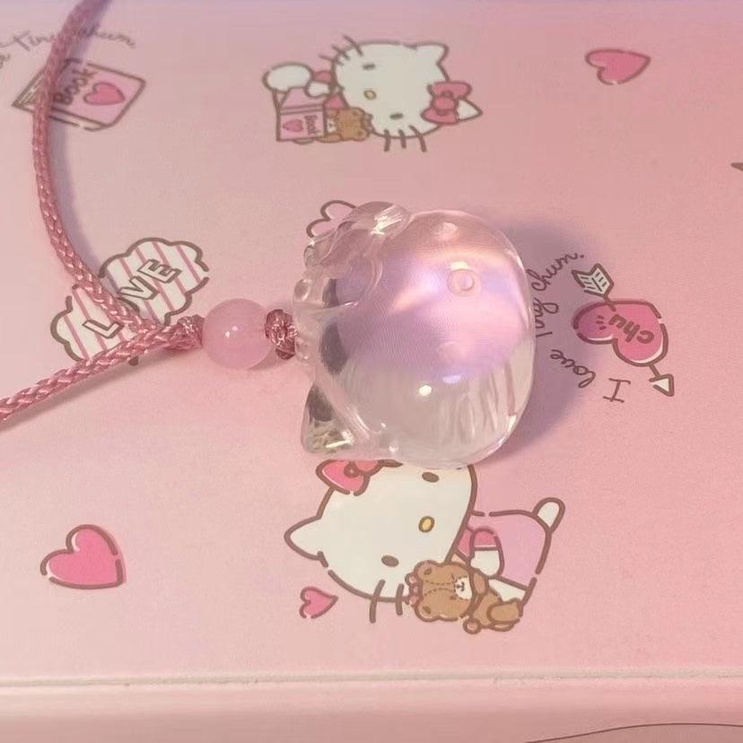 HelloKitty Pink Crystal Necklace / Bracelets - Jam Garden