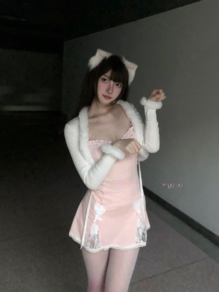 Sweet And Hot Girl Y2k Figure-Hugging Dresses - Jam Garden