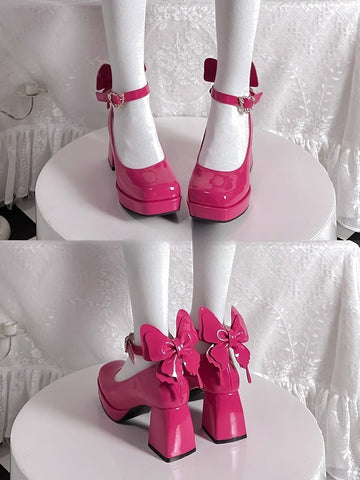 [Butterfly] - Bow High Heels - Jam Garden