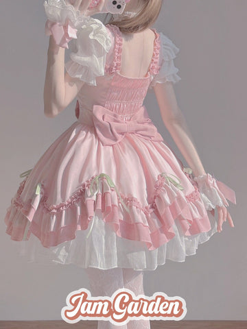 Original Design Pink Lolita Dresses - Jam Garden