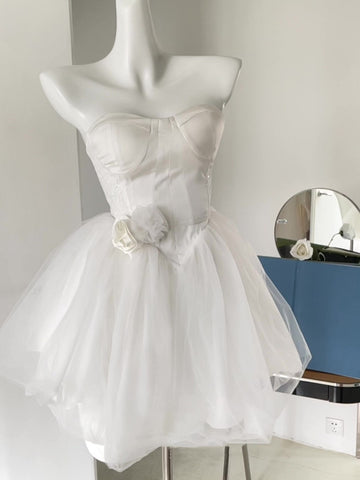 [Ballet Swan] - Trailing Princess Dress - Jam Garden